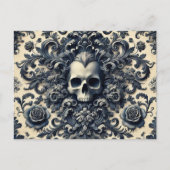 バロックパンク – ゴシックスカル シーズンポストカード (正面)