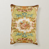 バロックビクトリアンフローラバラタペストリー アクセントクッション (裏面(縦))