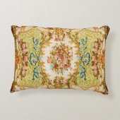 バロックビクトリアンフローラバラタペストリー アクセントクッション (裏面)