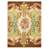 バロックビクトリアンフローラバラタペストリー クリップボード (裏面)