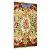 バロックビクトリアンフローラバラタペストリー クリップボード (右)