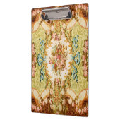 バロックビクトリアンフローラバラタペストリー クリップボード (左)