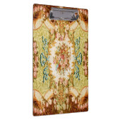 バロックビクトリアンフローラバラタペストリー クリップボード (右)