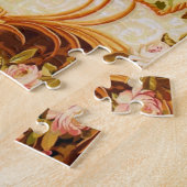 バロックビクトリアンフローラバラタペストリー ジグソーパズル (側面)