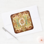 バロックビクトリアンフローラバラタペストリー スクエアシール (封筒)