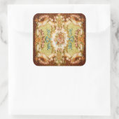 バロックビクトリアンフローラバラタペストリー スクエアシール (バッグ)
