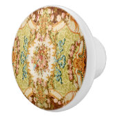 バロックビクトリアンフローラバラタペストリー セラミックノブ (右)