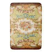 バロックビクトリアンフローラバラタペストリー バスマット (正面縦)