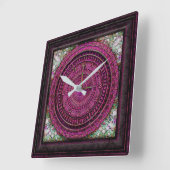 バロックビクトリアン時計 スクエア壁時計 (傾斜)