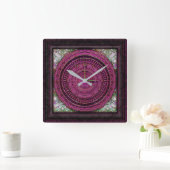 バロックビクトリアン時計 スクエア壁時計 (ホーム)