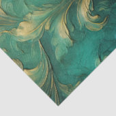 バロックフェイク金ゴールド離れオーナメント深いグリーン 薄葉紙 (詳細)