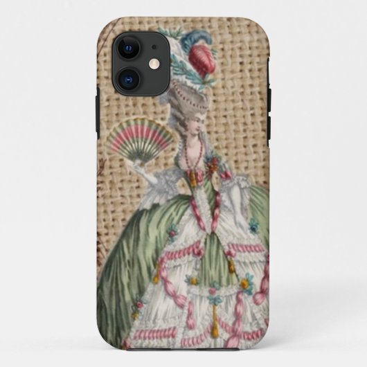 バロックフランスのカントリーバーラップマリーAntoinette Case-Mate iPhoneケース (裏面)