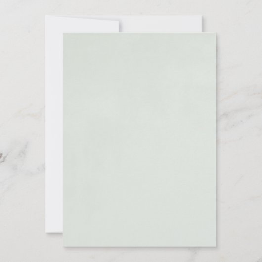 バロックフレームローレルリースIミント結婚ズ 招待状 (裏面)