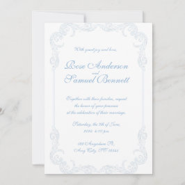 バロックフレーム結婚式招待状 招待状