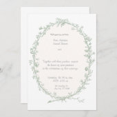 バロックフレーム結婚式招待状 招待状 (正面/裏面)