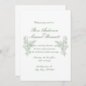 バロックフレーム結婚式招待状 招待状 (正面/裏面)