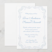 バロックフレーム ウェディング 招待状 (正面/裏面)