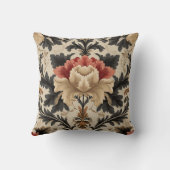 バロックフローラダマスク枕 クッション (裏面)