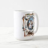 バロックフローラヴィネットbyジャン=バプティスト・ヒュエ コーヒーマグカップ (正面右)