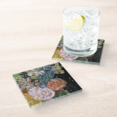 バロックフローラ – ブーケ ガラスコースター (アングル)