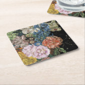 バロックフローラ – ブーケ スクエアペーパーコースター (アングル)