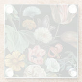 バロックフローラ – 花束 ガラスコースター (裏面)