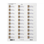 バロックブルーとゴールズカスタムレーベルテンプレート ラベル (フルシート)