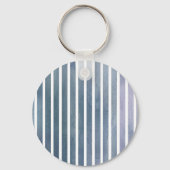 バロックブルーグレーウォーター色ストライプ キーホルダー (裏面)