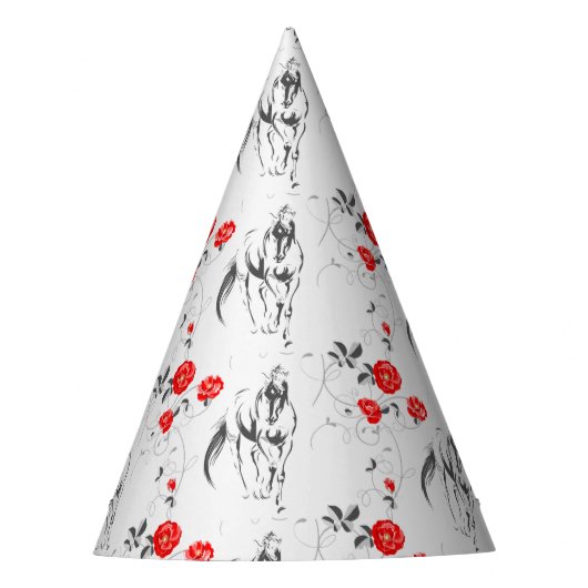 バロックホースパーティー帽子 パーティーハット (正面)