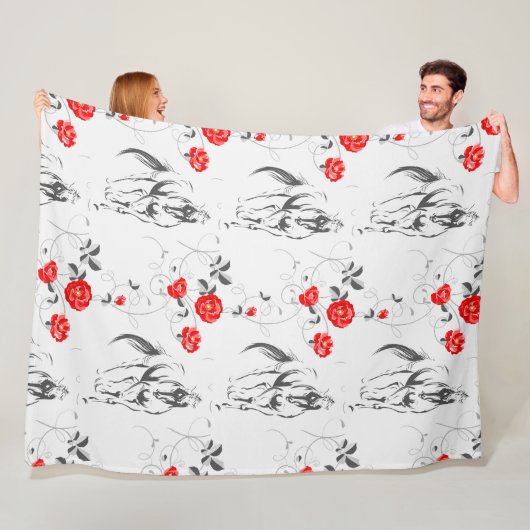 バロックホースフリースブランケット フリースブランケット (インサイチュ)