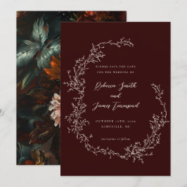 バロックリースファインアート絵画ズブルゴーニュ結婚ーズ セーブザデート