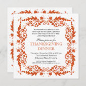 バロックリーフフレーム招待状 招待状 (正面/裏面)