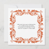 バロックリーフフレーム招待状 招待状 (裏面)