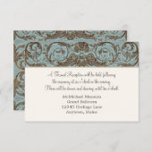 バロックロココアンティーク金ゴールドフォーマルヴィンテージ 招待状 (正面/裏面)