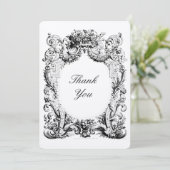 バロックロココサンキューカードテンプレート サンキューカード (スタンド正面)