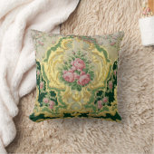 バロックロコピンクローゼズ金ゴールドフリーズデコル クッション (ブランケット)