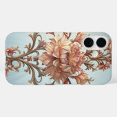 バロックローズ風 iPhone カラーケース Case-Mate iPhoneケース (裏面 (横))