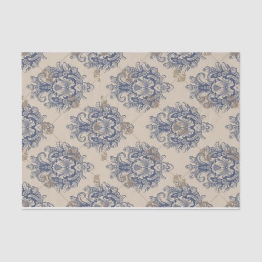 バロックヴィンテージパターンデコップエフエメラ紙 薄葉紙 (正面)