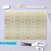 バロックヴィンテージラグジュアリーシルバー金ゴールドシャイニーオーナメント 薄葉紙 (クラフト)