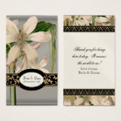 バロックヴィンテージリリーフォーマル結婚式の引き出物ギフトラベル (正面&裏面)