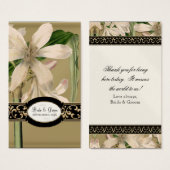 バロックヴィンテージリリーフォーマル結婚式の引き出物ギフトラベル (正面&裏面)