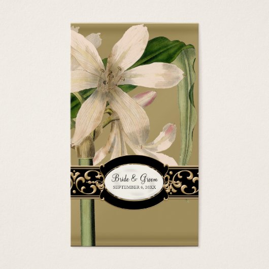 バロックヴィンテージリリーフォーマル結婚式の引き出物ギフトラベル (正面)