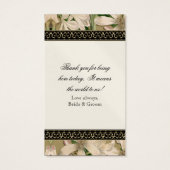 バロックヴィンテージリリーフォーマル結婚式の引き出物ギフトラベル (裏面)