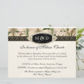 バロックヴィンテージリリーフォーマル金ゴールド保存日 セーブザデート (スタンド正面)