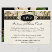 バロックヴィンテージリリーフォーマル金ゴールド保存日 セーブザデート (正面/裏面)