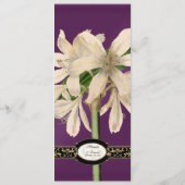 バロックヴィンテージリリーフォーマル金ゴールド結婚のメニュー メニュー (裏面)