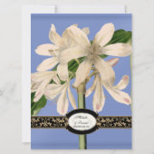 バロックヴィンテージリリー金ゴールドエレガフォーマルントウェディング 招待状 (裏面)