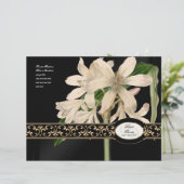 バロックヴィンテージリリー金ゴールドフォーマル結婚式 プログラム (スタンド正面)