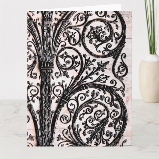 バロックヴィンテージ建築装飾鉄工 カード (正面)