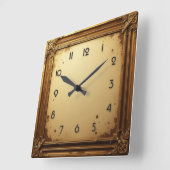バロックヴィンテージ スクエア壁時計 (傾斜)